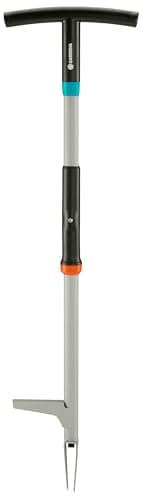 Gardena (03518 - Weed Puller Remover Tool, Heavy Duty Stand-Up Garden Hand Weeder, Easy Weed Removal, Built-in Ejector, Long Handle for Outdoor Use. Weeding Claw.