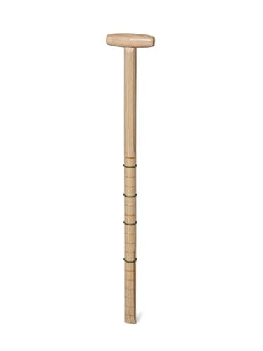Gardener's Supply Company | Wicked Big Garden Dibber | 30 Inch Extra Large Ergonomic T-Handle | Wooden Gardening Bulb Planter, Hole Puncher, Seed Dibbler