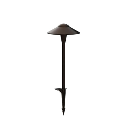 LEONLITE 5CCT Low Voltage Pathway Lights, LED Landscape Path Lights, 1800/2700/3000/4000/5000K, Saucer Head, 12-24V AC/DC, IP65 Outdoor Walkway Light, Oil Rubbed Bronze Aluminum, Pack of 6