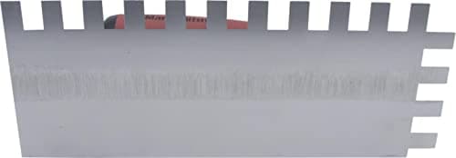 MARSHALLTOWN Standard Notched Trowel, Square Notch, 13x19x13 mm Notch Size, DuraSoft Right-Handed Handle, Flooring and Tiling, Tile Tool, Made in the USA, 781SD