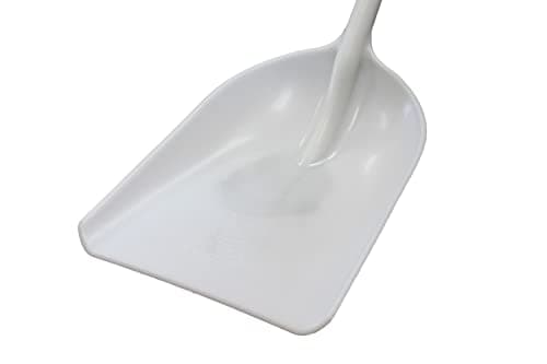 Bully Tools 42-Inch One-Piece Poly Scoop/Shovel for Snow Mulch Cleaning (White)