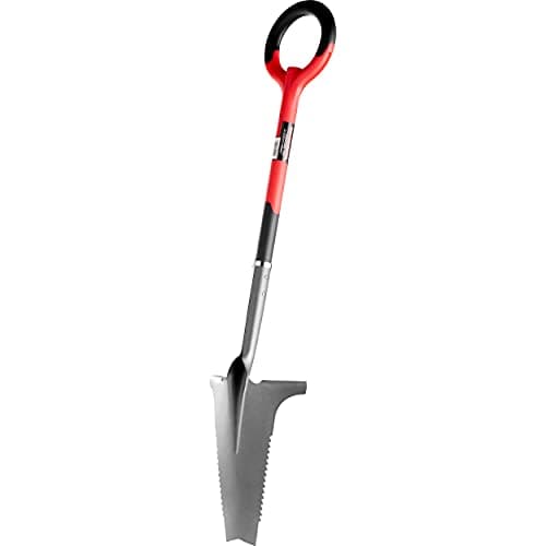 Radius Garden 22011 Root Slayer Shovel, Red & 16211 Root Slayer Soil Knife, Red
