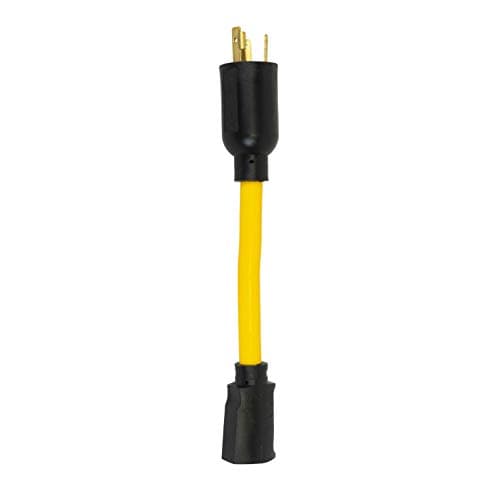 Southwire Twist To Lock 9 Inch 20 Amp 125 Volt Cord Adapter, 12 Gauge, 3 Conductor, STW
