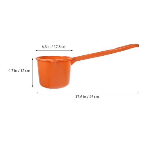 NOLITOY Plastic Water Ladle Long Handle, Bath Water Ladle Dipper for Bathroom Hair Washing, Garden Watering Scoop, Soup Serving Spoon for Kitchen