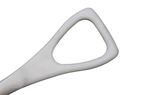 Bully Tools 42-Inch One-Piece Poly Scoop/Shovel for Snow Mulch Cleaning (White)