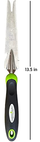 Garden Guru Hand Weeder Trowel with Ergonomic Handle – Stainless Steel Weeding & Digging Knife – Rust Resistant - Perfect for Weeding, Transplanting, Digging, Pruning, Cutting