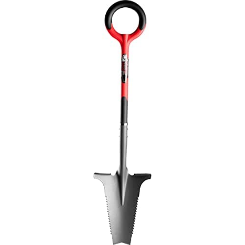 Radius Garden 22011 Root Slayer Shovel, Red & 16211 Root Slayer Soil Knife, Red