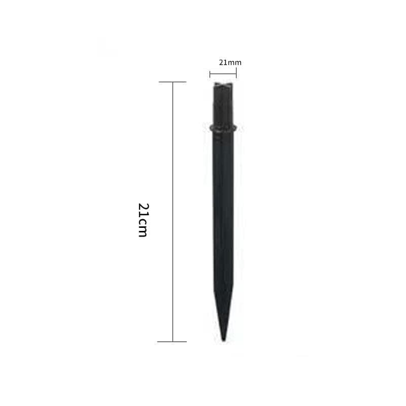 Aliotech 6Pcs 8.25 Inch Reinforced Ground Spikes, Solar Lights Spikes, ABS Plastic Lights Replacement Stakes, Ideal for Solar Pathway Lights Garden Lights Torch Lights(Inside Diameter 0.83 Inches)