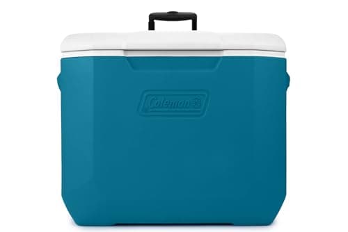 Coleman 60qt Wheeled Cooler, Insulated Portable Chiller with Ice Retention, Made in USA