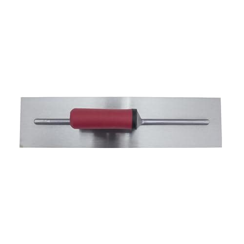 MARSHALLTOWN QLT Concrete Finishing Trowel, 16 x 4 Inch Carbon Steel Blade, Soft Grip Handle, FT164