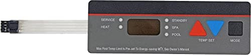 IDXL2DB1930 Display Board, Replacement for Hayward Heater IDXL2DB1930 Display Board Control Panel Keypad Membrane Switch Compatible with Hayward H350FDP H250IDL2 H350IDL2 H400IDL2 & Universal H-Series