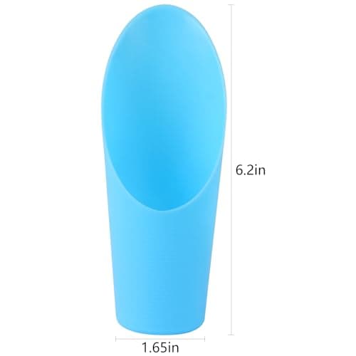 MIDELONG 2 Pcs Bonsai Soil Scoops, 6.4in Long Plastic Cups Garden Soil Scoops Small Gardening Tool Colorful Bucket Shovel Mini Potting Scoopers Bonsai Tool for Plant Flower Succulent