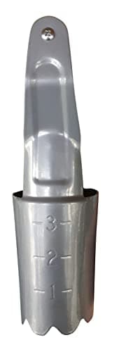Garden Guru Steel Bulb Planter Tool for Planting Bulbs - High Carbon Steel & Comfortable Wood Carved Handle - Depth Marker for Consistent Planting Flowers Tulips, Daffodils, Dahlias