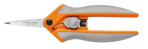 Fiskars RazorEdge Micro-Tip Easy Action Scissors - 6" - Stainless Steel Fabric Scissors - Arts and Crafts - Orange