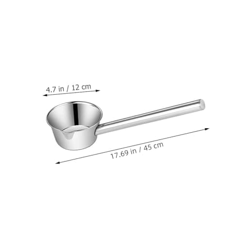 PRETYZOOM Dipper Stainless Steel Spoon Metal Bathing Ladles Long Handle Ladle Bath Spoon Water Ladle Spoon Garden Watering Scoop Soup Spoon Water Ladle Scoop Plant Take a Bath Baby China
