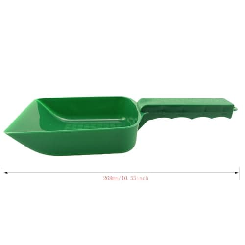 Aquarium Fish Tank Garden Sand Cleaning Shovel Green 5.11x4.33inch Lizard Feces Scoop Sand Filter Used for Home Gardens Fish Tanks and Swimming Pools