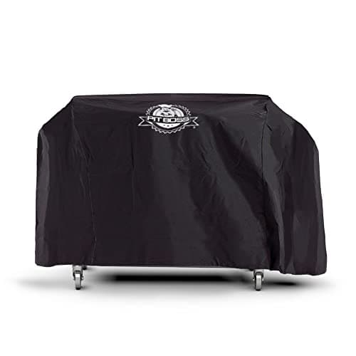 PIT BOSS PB757GD Four Burner LP Fold Over Side Shelves 36" Gas Flat Top Griddle with Fitted Cover, 4 Deluxe, BLACK
