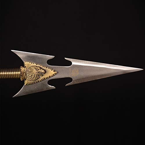 SV Hand-Built Warrior Spear Traditional Chinese Weapon Old Weapon Metal 56.3 inches, Suitable for Display or Collection