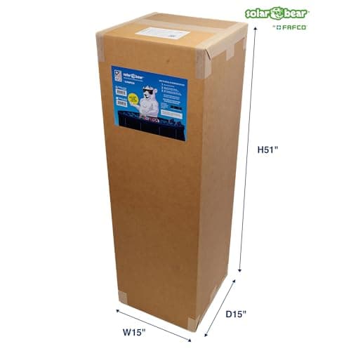 The Original Solar Bear with Starter Kit from Quality Above Ground Swimming Pool Solar Heaters from an Industry Leader. (4 ft. x 20 ft.)