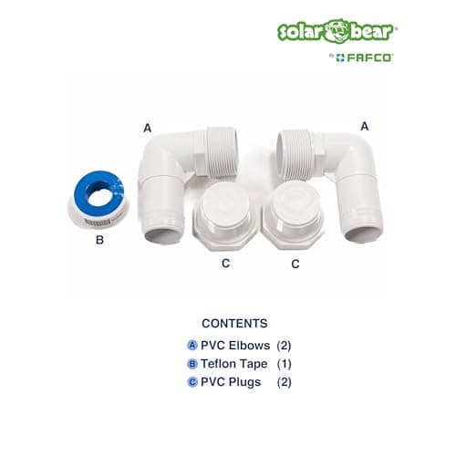 The Original Solar Bear with Starter Kit from Quality Above Ground Swimming Pool Solar Heaters from an Industry Leader. (4 ft. x 20 ft.)