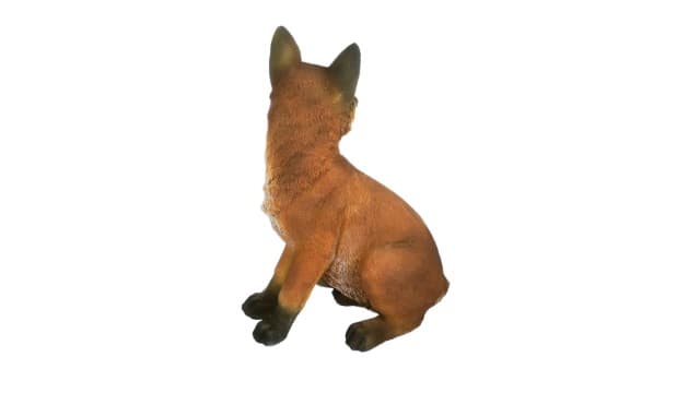 Design Toscano QL56241 Woodie The Woodland Fox Indoor/Outdoor Garden Animal Statue, 10 Inches Wide, 7 Inches Deep, 14 Inches High, Full Color Finish
