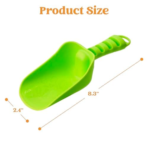 Sloosh Beach Sand Shovels for Kids - 4 Packs Shovels Colorful Scoops Travel Sand Toys for Toddlers Kids Outdoor Digging Play, Heavy Duty Plastic Garden Planting Shovels Spades Sets Sandbox Toys
