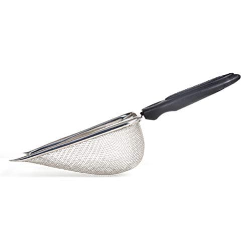 REPTI Zoo Reptile Sand Stainless Steel Fine Mesh Reptile Substrate Metal Sand Shovel Terrarium Substrate Long-Lasting Litter Cleaner Corner Scoop