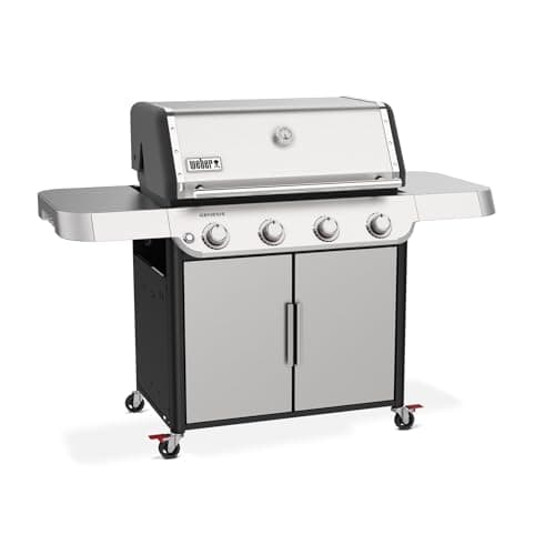 Weber Genesis S-415 Liquid Propane Gas Grill, Stainless Steel