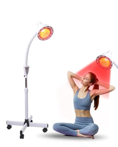 Infrared Light,White 275W Near Red Infrared Heat Lamp for Relieve Joinpt Pain and Muscle Aches