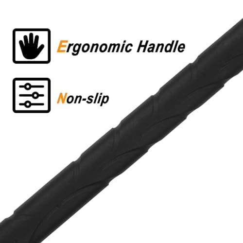 Kalkal Hunting Spear, 2Cr13 Double Edged Stainless Steel Survival Spear, Nylon-Fiberglass Tactical Throwing Spear Handle, Tactical Spear with Secure Sheath for Camping, Outdoor