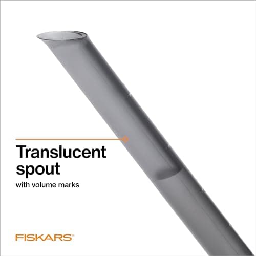 Fiskars Small Watering Can (40 oz) for Indoor Gardening, Water Can for Indoor Plants, Anti-Drip and Removable Nozzle, Made with Recycled Plastic
