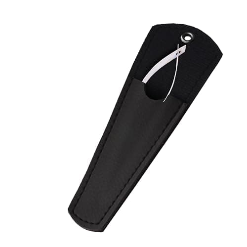Spring Action Curved Blade 4.5 Inch EZ Snip Squeeze Scissors with Pouch Sleeve for Applique, Embroidery, Fabric, Thread, Knitting, Sewing, Arts & Craft (Curved Floral)
