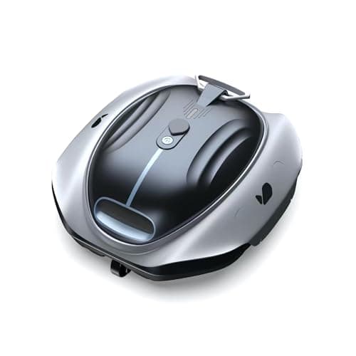 Bubot 300P Robotic Pool Cleaner, Cordless Pool Vacuum with Industry Leading Suction Power, Bluehole Tech, DirtLock Tech, Smart Sensor, Self-Parking for Above-Ground Flat Pools up to 850 Sq.Ft, Silver