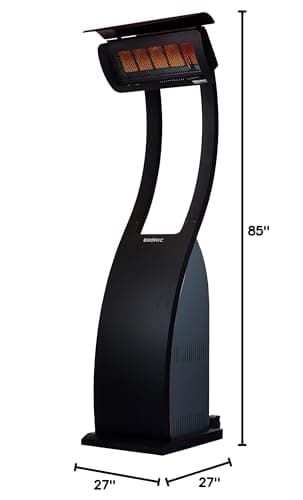 Bromic Tungsten Portable Smart-Heat, Natural Gas, NG, Outdoor, Patio Heater, 38,500 BTU, BH0510005