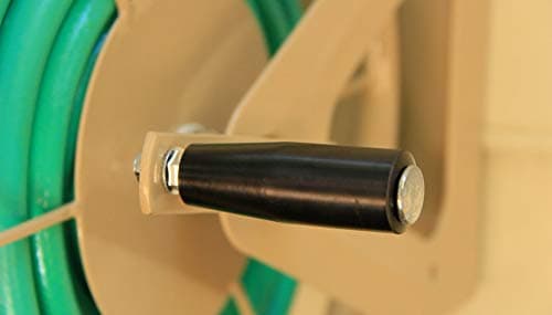 Liberty Garden Products 703-2 Multi-Purpose Steel Garden Wall/Floor Mount Hose Reel, Tan Poly