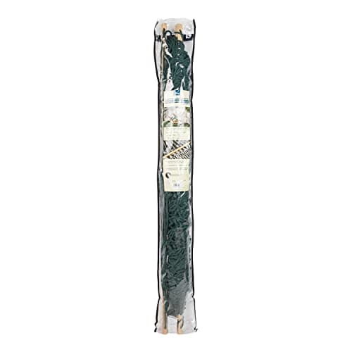 Bliss Hammocks BH-410GR 60in Wide Cotton Rope, Indoor Outdoor Poolside Patio Backyard Hammock, Includes Chains & Hooks, Eco Friendly Polyester, Hardwood Spreader, 450 Pound Capacity, Green