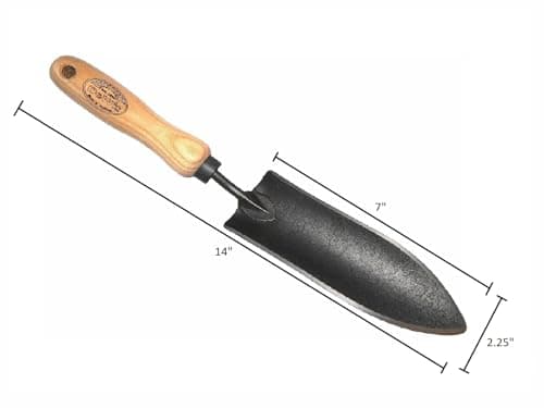 DeWit Forged Transplant Trowel with Short Handle, Lightweight & Durable Garden Tool with Comfortable Grip for Planting, Digging & Transplanting