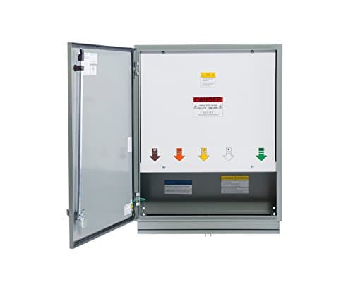 Compact Generator Docking Station, 400 Amp, 277/480 Volts -3 Phase 4 Wire, NEMA 4/12 CAM Lock Input, Series 16 CAM connectors, Color Code BRN/ORG/YEL/WHT/GRN, Portable Power Solution