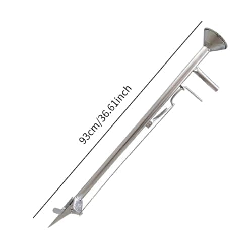 Garden Seeder Bulb Planting Tool, Agriculture Garden Sowing and Fertilization Vegetable Seeder,Manual Planter,Long Handled Bulb Planter Tools for Beans Cotton, Length 93cm