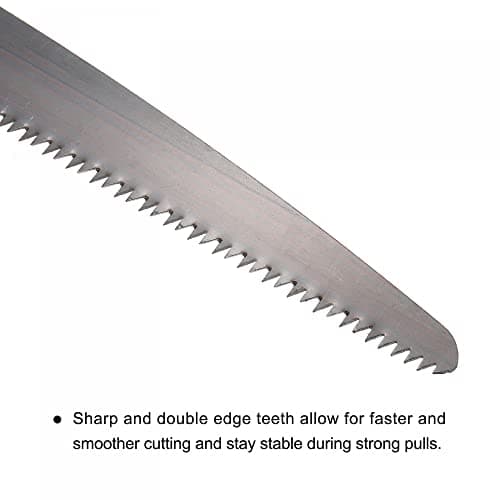 uxcell 10 Inch Pruning Saws, Straight Blade Hand Saw Wood Handle for Camping Garden Wood Tree Branches Trimming