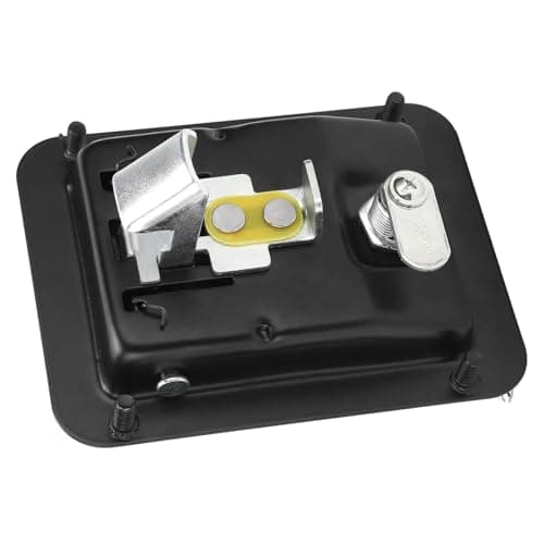 Generator Panel Lock - Stainless Steel 4-Corner Mounting Silent Unit Lock with Keys - Lock Accessories for Secure Generator Enclosures-size1