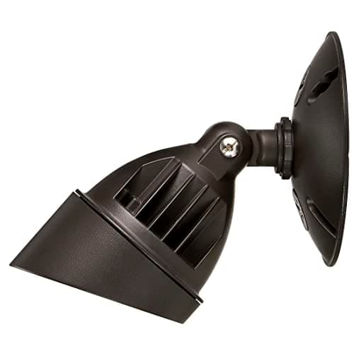 Maxxima LED Outdoor Flood Wall Light, Exterior Security Light w/Adjustable Head, 800 Lumens, 3000K Warm White, Brown (2 Pack)