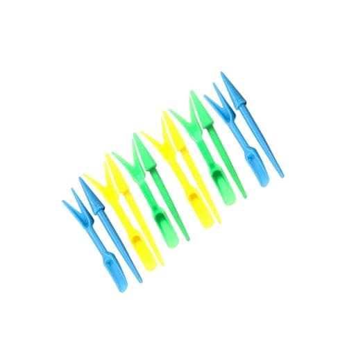6 Sets Multicolor Planting Seedlings Dibber Widger Garden Tool Plastic Widger Seed Seedlings Dibber Sowing Digging Tool Garden Tool Sets Transplanting Planting Tool