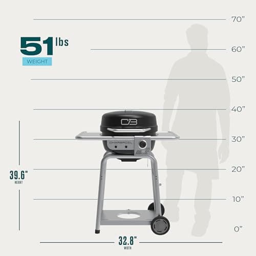 Charbroil Bistro Pro™ Gas Grill for Small Spaces and Patios, Black