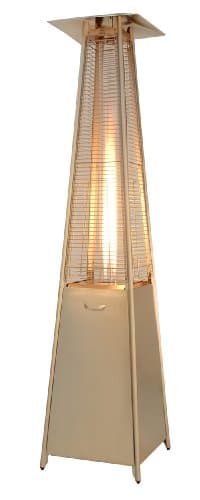 Hiland HLDS01-GTSS Pyramid Glass Tube Patio Heater, 48,000 BTU, Stainless Steel, CSA certified