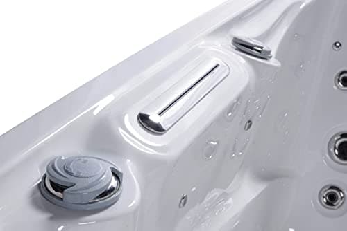Comfort Hot Tubs - Hot Tub Spa - Seats 5-6 People - 51 Jets – Standard Heavy Duty Flip Cover, Water Fountains, Ozonator, LED Lights, Headrests, and More