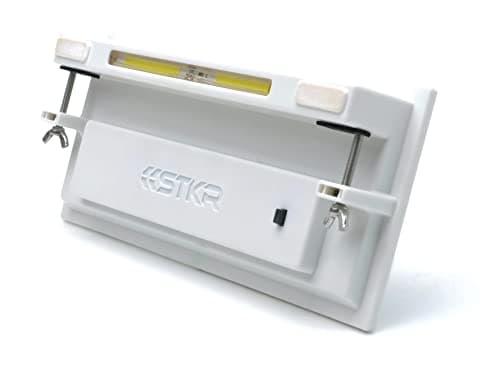 STKR Concepts EZ Home Security Solar Flood Gutter Light White