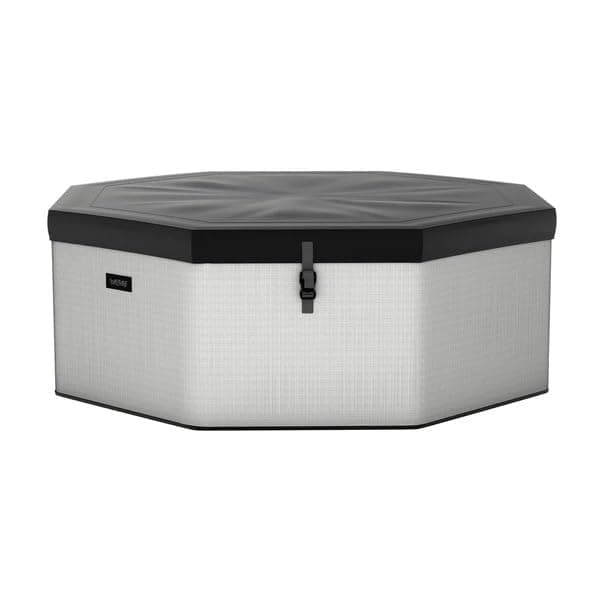 Como 6 Person Eco Foam Hot Tub | Portable Outdoor Spa with Rapid Heating | Durable PVC Material | Easy Setup | Ideal for Garden and Patio Relaxation | Graphite Gray