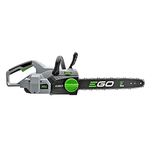 EGO POWER+ Chain Saw, 16" Battery Powered Chainsaw, Electric Cordless, Includes 56V 5.0Ah Battery and Charger - CS1604