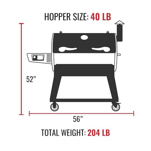 recteq Pellet Smoker Grill Flagship 1100, Wood Pellet Grill Smoker, Outdoor Grills & Smokers, Wi-Fi enabled, 1100 Sq. In. Cooking Area, 40 lbs Hopper